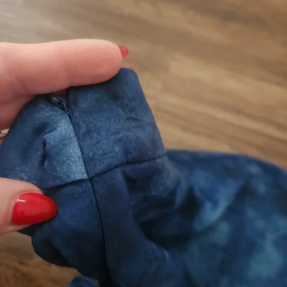 Free People Martine Flirt Mini Blue Tie-Dye Skirt - Picture 5 of 5